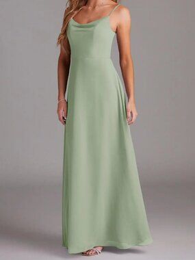 Azazie Daenerys - Dusty Sage Chiffon